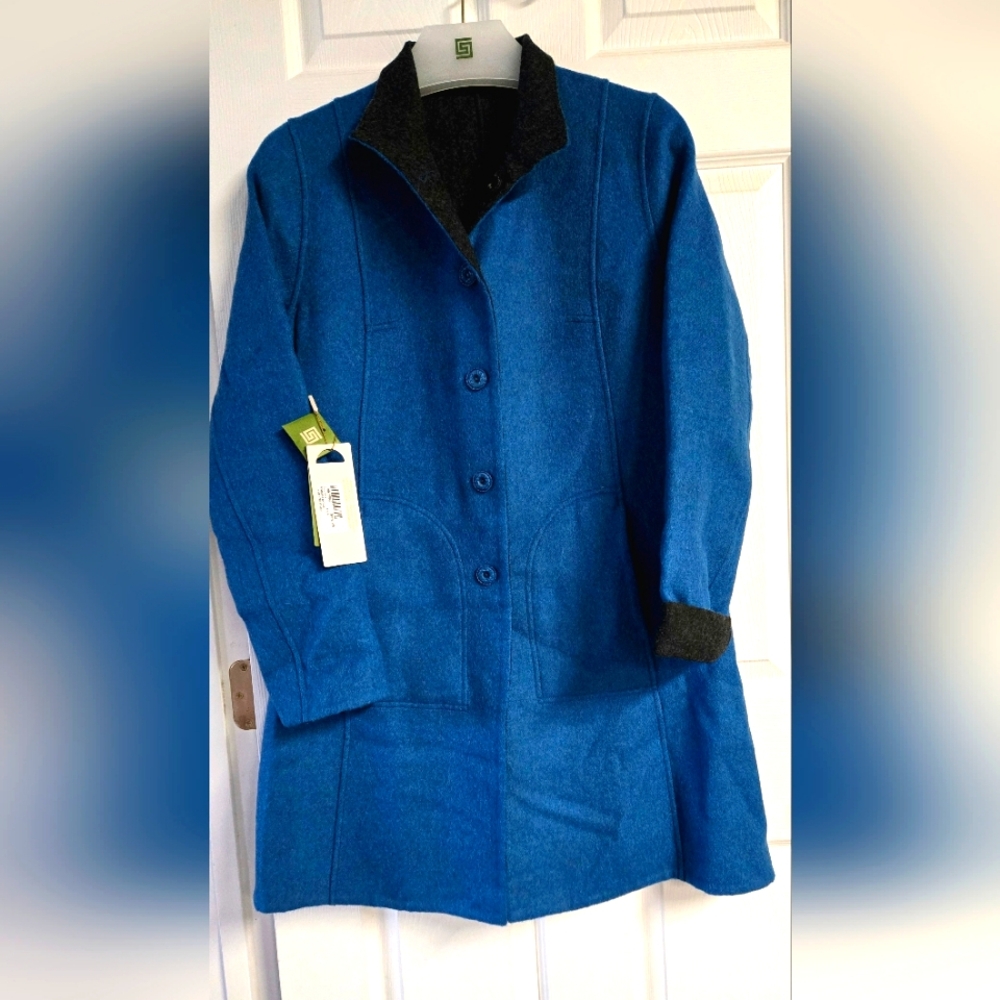 Reversible Alpaca Wool Women's Coat